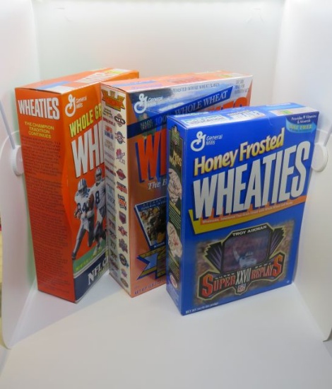 Unopened NIB Wheaties Commerative Boxes, 1992 Dallas Cowboys NFL Champions,