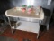 molded fiberglass top prep table on stainless steel legs 48