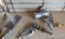 table top hand crank meat grinder, tubing flaring kit, meat cleaver