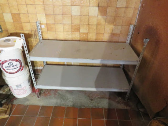 heavy duty stock shelf with 2 adjustable shelves 48" w x 18" deep x 36" high