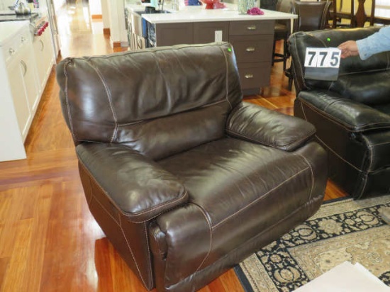 electric leather single reclining chair 48" wide