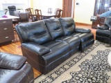 electric leather reclining sofa 3 cushion 89