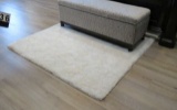 white faux fur rug 62