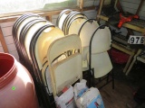 folding chairs with plastic seats and backs (rough)