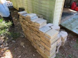 pallet of pavers and edge pieces approximately 125 pieces