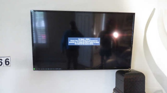 60" Vizio Razor Led smart TV with wall mount  and remote