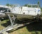 tandem aluminum drive on trailer with deck boat hull for parts (no title or trailer registration ava