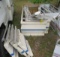 set of pontoon boat fiberglass and aluminum fencings for 24' pontoon boat