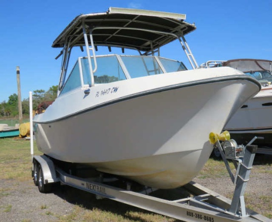 Aquasport 246 center console with trailer and Merc 250