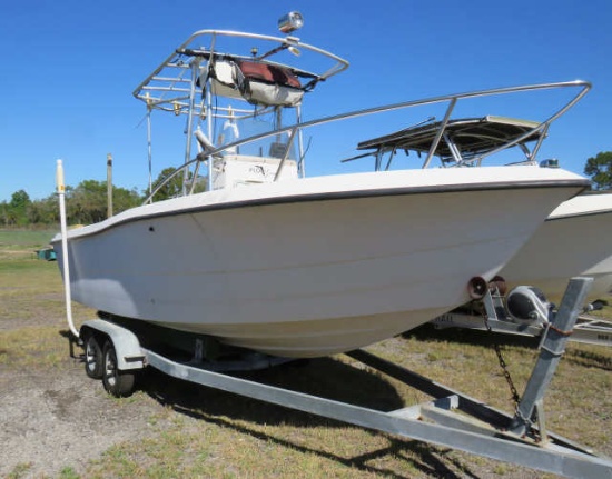 1995 SeaPro 210 center console with 250hp Yamaha (project boat rig)