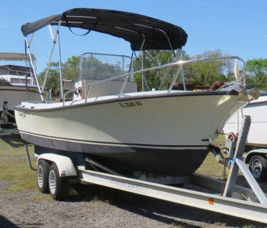 1981 Shamrock Keel Drive 20' center console and trailer