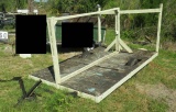 single axel homemade 12' bed utility trailer for yard use (no registration available) wgt 395 lbs