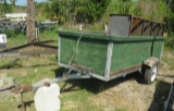 homemade 10' utility trailer for yard use (no registration available) 325 lbs
