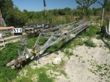 tandem scissor lift pontoon boat trailer for up to 28' boat (no registration available)  wgt 750 lbs