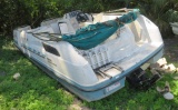Chaparral 24' Deck boat hull with Mercruiser I/O salvage only no title or registration available)