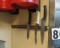 magnetic knife rack with 3 commercial kitchen knives