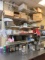 white wire wall mount shelving system 20' total