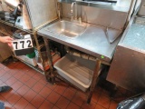 single bay stainless steel sink 30
