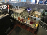 bar sink with ice bin and side return 47