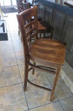 heavy duty wood bar stools