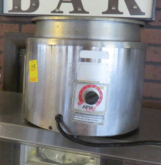 APW stainless steel soup warmer