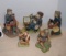Assortment Of Ceramic People Working / In Rocking Chairs