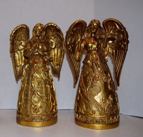 Large Gold Angels 13" X 10"