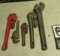 group of 5 assorted wrenches