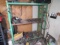 steel framed heavy duty shelf unit on casters 57” x 24” x 68” h