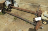 mobile home axels with electric brake hubs and spring assembly's 68