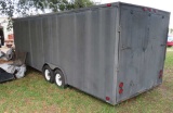 24' tandem car hauler trailer with bumper parts new and used, comes with electric tongue jack, 6 lug