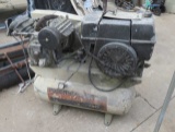 Ingersoll Rand T30 gasoline powered air compressor, twin cylinder with Kohler gasoline powered motor