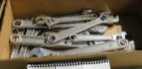group of 14 assorted adjustable wrenches mixed sizes