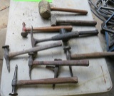 assorted body hammers