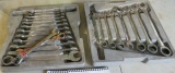 set of Gearwrench   metric and sae wrenches,