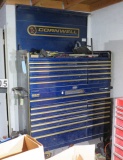 Cornwell tool cabinet 22 drawers on casters 56”wide x 30” deep x 66” high with tools