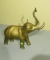 brass elephant figure 14” x 14” x 8”