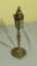 brass street lamp 10” high x 3” diameter