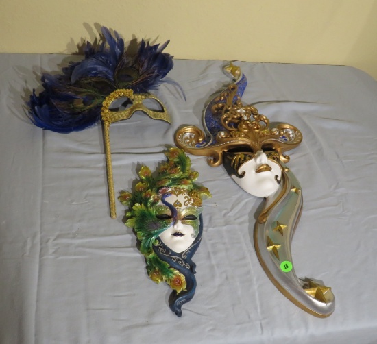 assortment of masquerade masks