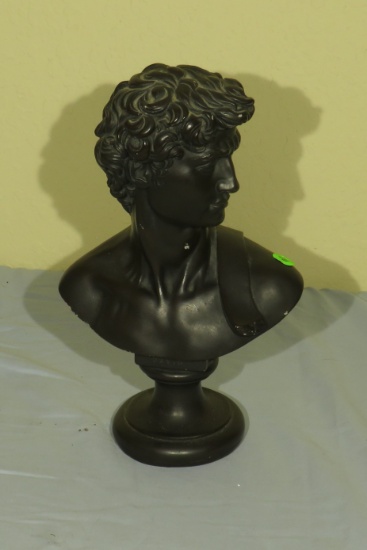 composite bust of David 13” high x 9” w x 5” deep