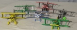 Six piece collection of bi-planes
