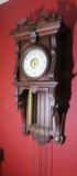 acrylic pendulum dedicated wall clock damage to dial and hands 34” high x 15” wide x 7” deep