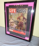 framed Life Magazine May 28, 1956 issue featuring “the King and I” with Yul Brenner
