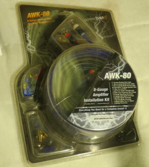 AWK-80 Amplifier Installation Kit 8 gauge wire