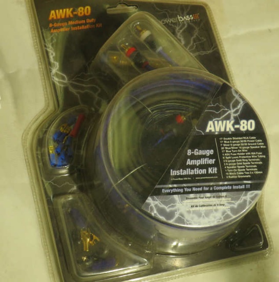 AWK-80 Amplifier Installation Kit 8 gauge wire