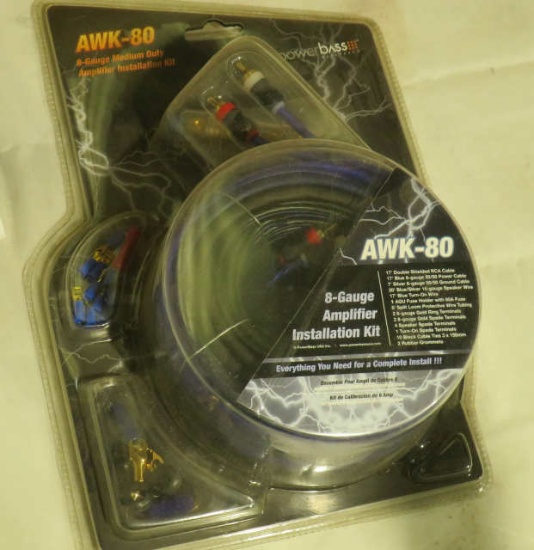 AWK-80 Amplifier Installation Kit 8 gauge wire
