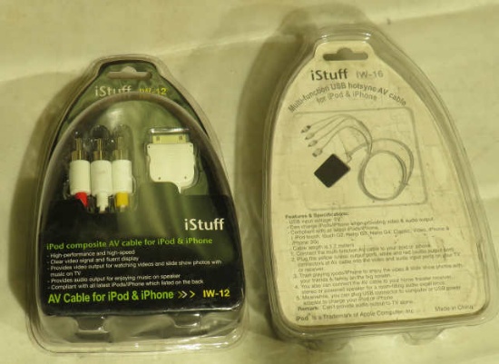 I-Stuff IW-12 AV cable for iPod & iPhone