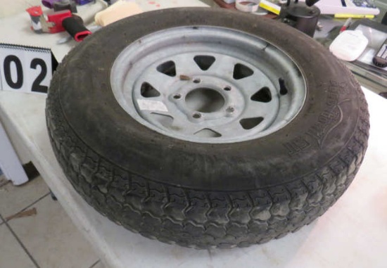 used 13" 5 lug tire and wheel  17/80 D x 13