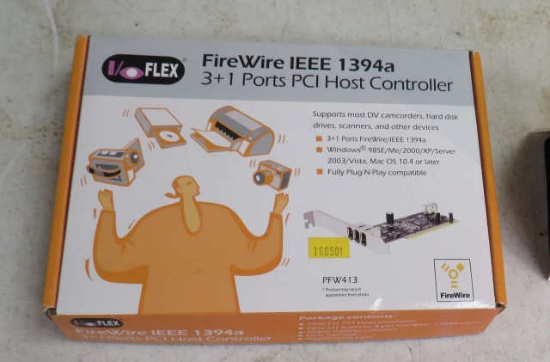 Flex fire wire IEEE 1394a 2+1 port card  for computer PcH host controller
