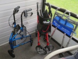 handicap walker with brakes